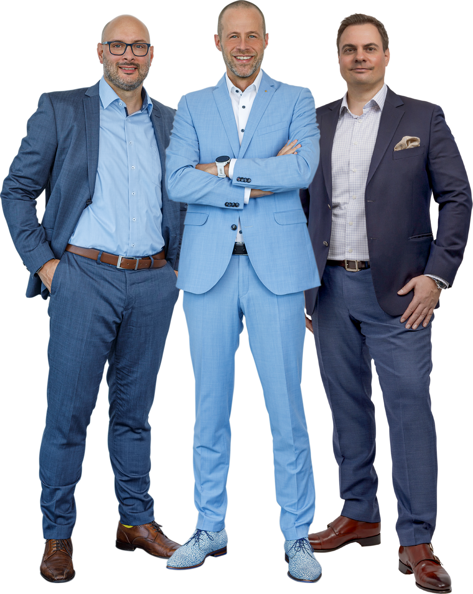 Die drei Geschäftsführer der PRODINGER Gruppe: Christian Graupner, Steffen Prodinger und Sebastian Weichelt