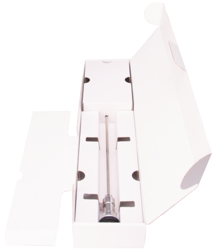 Eine Verpackung für alle Endoskop-Ausführungen aus 100 % Wellpappe und somit Nachhaltigkeit und Kosteneinsparung der Kunststoffsteuer.