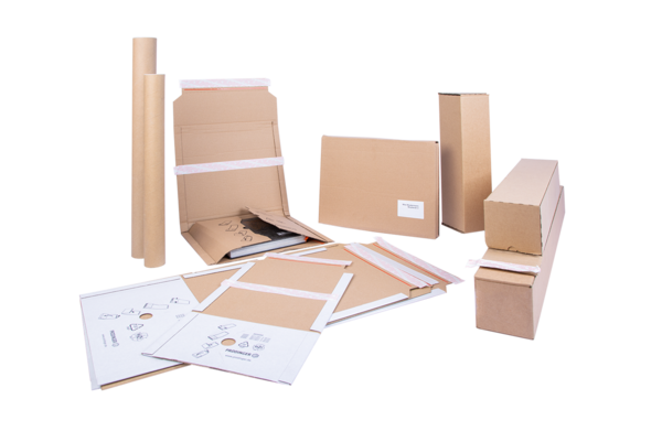 Buchverpackungen und Versandrohre