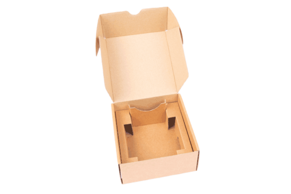 Wellpappe-Stanzverpackung mit Inlay