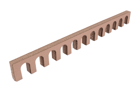 Wellpappblock