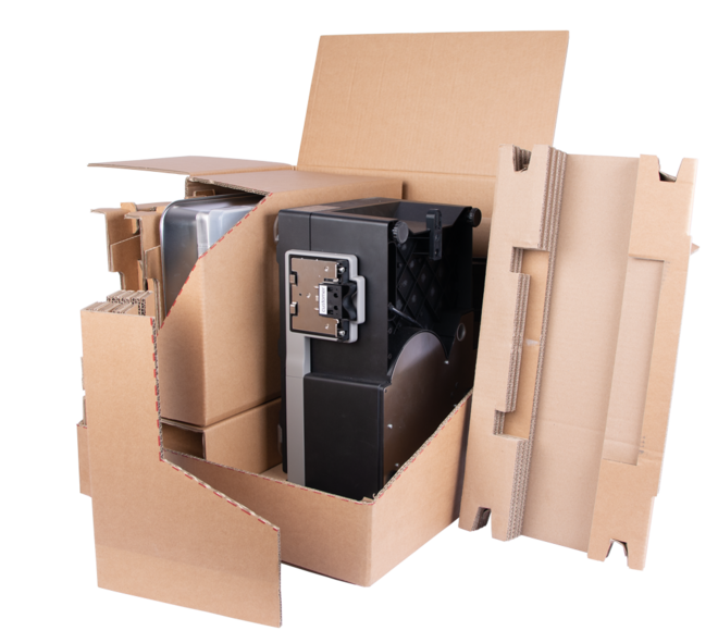 Individuell durch unsere interne Konstruktivabteilung entwickelte nachhaltige Wellpapp-Verpackung