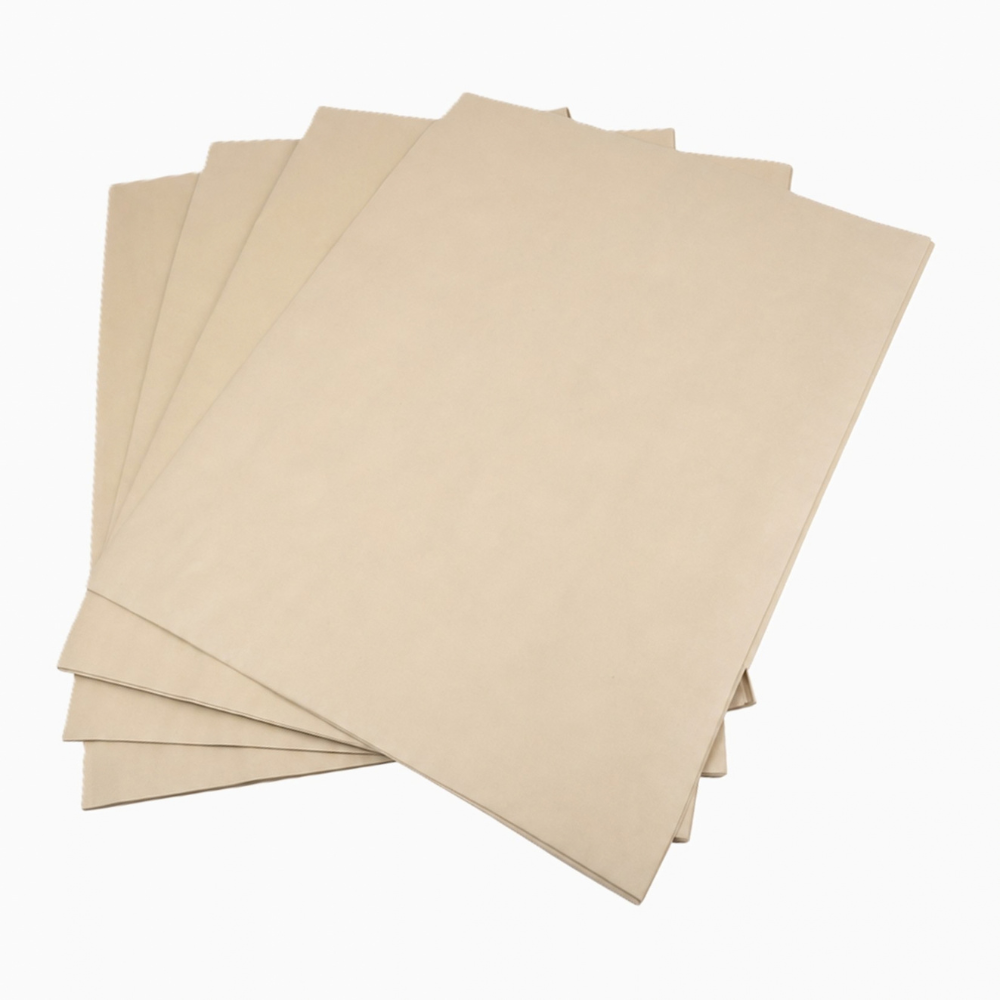 Übereinandergelegte Verpackungspapier-Zuschnitte