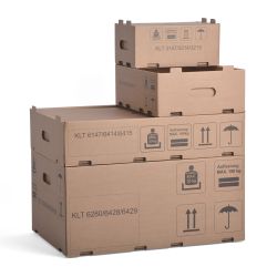 Kleinladungsträger aus Wellpappe – 2-wellig – stabile Lagerboxen
