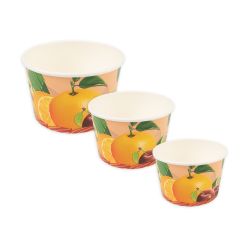 Eisbecher aus Papier – mehrfarbig – für Eis und Desserts