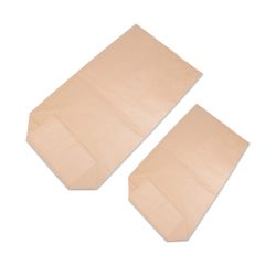 Kreuzbodensack Papier – braun – 3-lagig – lebensmittelgeeignet