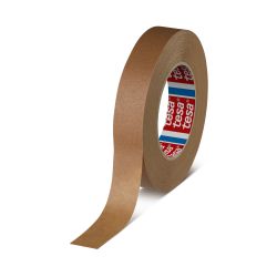 tesa Kreppband 4341 – 25 mm x 50 m – leicht gekreppt – 190 µm