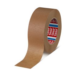 tesa Kreppband 4341 – 50 mm x 50 m – leicht gekreppt – 190 µm