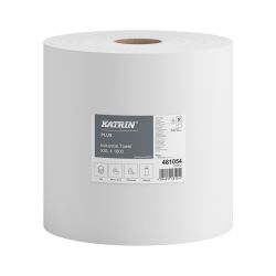 KATRIN Wischtuchrolle 360 m x 38 cm – 4-lagig – hochweiß