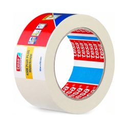 tesa Kreppband 4306 – 50 mm x 50 m – flachgekreppt – 95 µm
