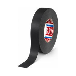 tesa Gewebeklebeband Premium 4651 – 25 mm x 50 m – schwarz – 310 µm