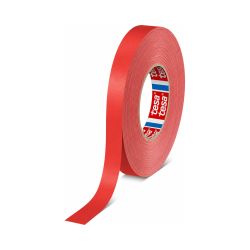 tesa Gewebeklebeband Premium 4651 – 19 mm x 50 m – rot – 310 µm