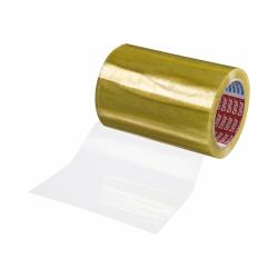 tesa Etikettenschutz Klebeband 4204 – 150 mm x 66 m – transparent – 58 µm
