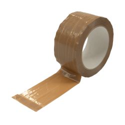Packband PVC – 50 mm x 66 m – braun – 4-fach fadenverstärkt