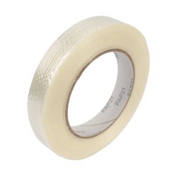 Filamentklebeband PP – 12 mm x 50 m – transparent – glasfaserverstärkt