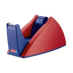 tesa Tischabroller 57421 – bis 19 mm Rollenbreite – rot blau
