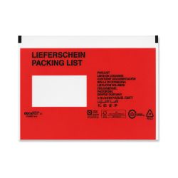 Dokumententasche LDPE – 240 x 110 mm – DIN Lang – mehrfarbig