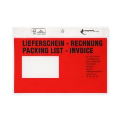 Dokumententasche LDPE – 240 x 110 mm – DIN Lang – mehrfarbig