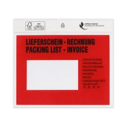 Dokumententasche LDPE – 175 x 110 mm – DIN C6 – mehrfarbig