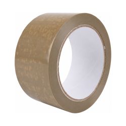 Packband PVC – 50 mm x 66 m – braun – 32 µm