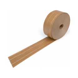 Nassklebeband Papier – 60 mm x 200 m – braun – fadenverstärkt – 75 g/m²