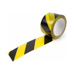 Markierungsband PVC 250 – 60 mm x 66 m – gelb schwarz – 35 µm