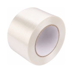 Filamentklebeband PP – 75 mm x 50 m – transparent – glasfaserverstärkt