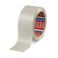 tesa Packband PVC 4124 – 50 mm x 66 m – weiß – 65 µm