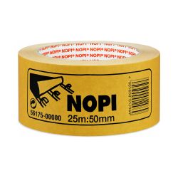 NOPI Doppelseitiges Klebeband 56175 – 50 mm x 25 m – weiß – 185 µm