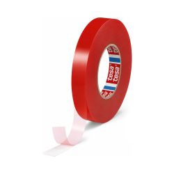 tesa Doppelseitiges Klebeband 4965 – 19 mm x 50 m – transparent – 205 µm