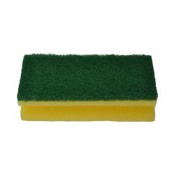 Putzschwamm Meiko – 15 x 7 x 45 cm – Vlies – gelb grün