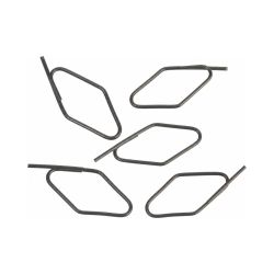 Anhängeklammer Metall – 18 x 35 mm – grau – 1,4 mm