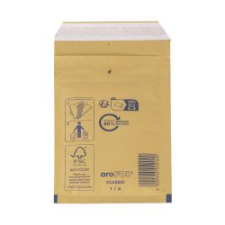 Arofol Luftpolstertasche 100 x 165 mm – Typ A/1 – braun
