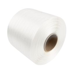 Ballenpressenband Textil – 9 mm x 500 m – 280 kg – weiß