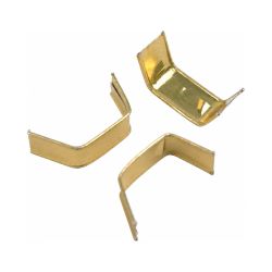 Beutelverschluss Clips Papier – 8 x 33 mm – gold – mit Drahteinlage