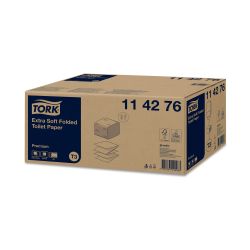 Tork Toilettenpapier – 11 cm x 19 cm – 2-lagig – ZZ-Falzung (V-Falzung)