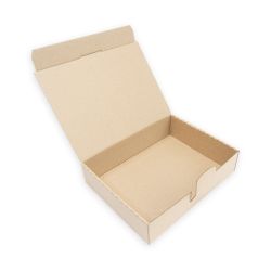 Maxibriefkarton 185 x 145 x 45 mm – 1-wellig – braun – Steckverschluss