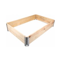 Aufsatzrahmen Holz – 120 x 80 cm – IPPC behandelt – Kanten gerundet