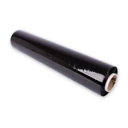 Handstretchfolie 500 mm x 270 m – LLDPE – schwarz – 20 µm