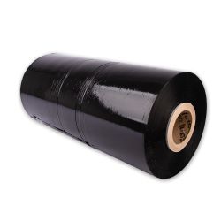 Maschinenstretchfolie 500 mm x 1400 m – LLDPE – schwarz – 25 µm