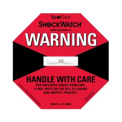 SpotSee Stoßindikator Shockwatch – 50 g bei 50 ms – rot
