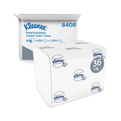 Kimberly Clark Toilettenpapier – 12,5 cm x 18,6 cm – 2-lagig – geprägt