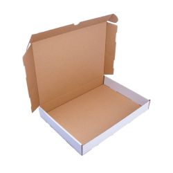 Maxibriefkarton 333 x 244 x 45 mm – 1-wellig – weiß – Steckverschluss
