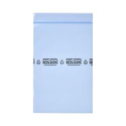 Druckverschlussbeutel VCI –  100 x 150 mm  – blau – 100 µm