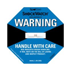 SpotSee Stoßindikator Shockwatch – 10 g bei 50 ms – blau