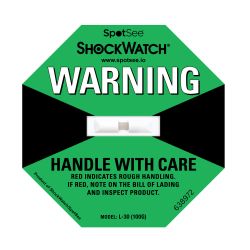 SpotSee Stoßindikator Shockwatch – 100 g bei 50 ms – grün