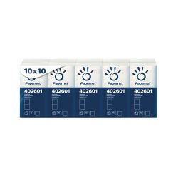 Werra Taschentücher – 21 cm x 21 cm – 4-lagig – Interfold-W-Falzung