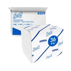 Kimberly Clark Toilettenpapier – 11 cm x 18,6 cm – 2-lagig – Mischqualität