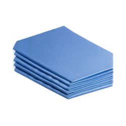 Microfasertuch Filigran – 50 x 70 cm – blau – Gläser Poliertuch