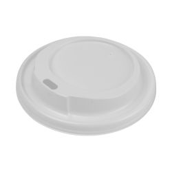 Trinkdeckel 90 mm – Polystyrol – weiß – mit Trinköffnung
